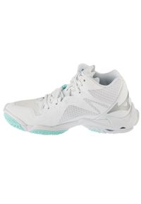 Mizuno - Buty do siatkówki damskie, Wave Lightning Z8 Mid. Kolor: biały. Model: Mizuno Wave. Sport: siatkówka