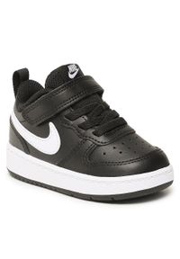Buty Nike Court Borough Low 2 (TDV) BQ5453 002 Black/White. Kolor: czarny. Materiał: skóra. Model: Nike Court
