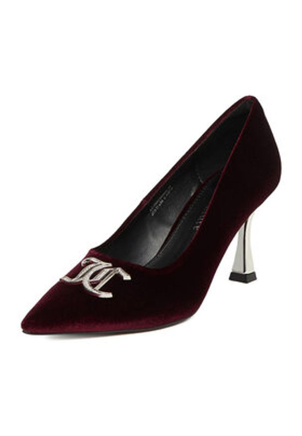 Juicy Couture Szpilki EO-R24SS94659 Bordowy. Kolor: czerwony. Materiał: materiał. Obcas: na szpilce