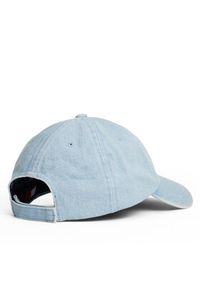 Tommy Jeans Czapka z daszkiem Linear Denim Cap AW0AW17912 Błękitny. Kolor: niebieski. Materiał: bawełna