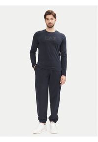 EA7 Emporio Armani Longsleeve 7M000227 AF10373 UB102 Granatowy Slim Fit. Kolor: niebieski. Materiał: bawełna. Długość rękawa: długi rękaw