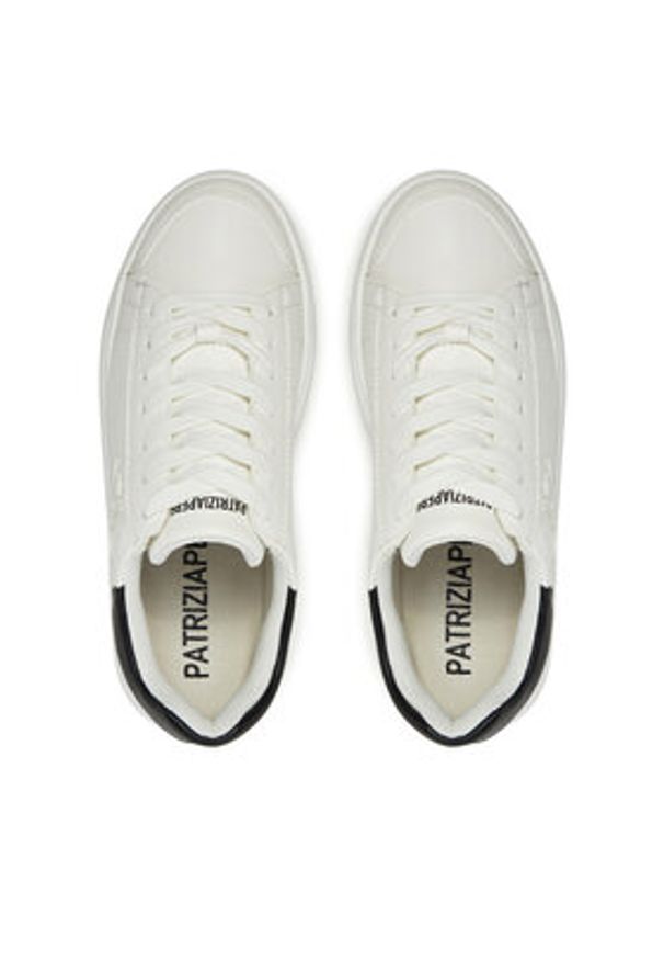 Patrizia Pepe Sneakersy 8Z0047/E028-X2RQ Biały. Kolor: biały. Materiał: skóra