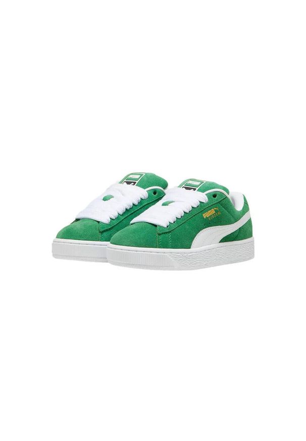 Adidasy Puma Junior Suede Xl, Dzieci. Kolor: biały, wielokolorowy, zielony. Materiał: zamsz, materiał. Model: Puma Suede