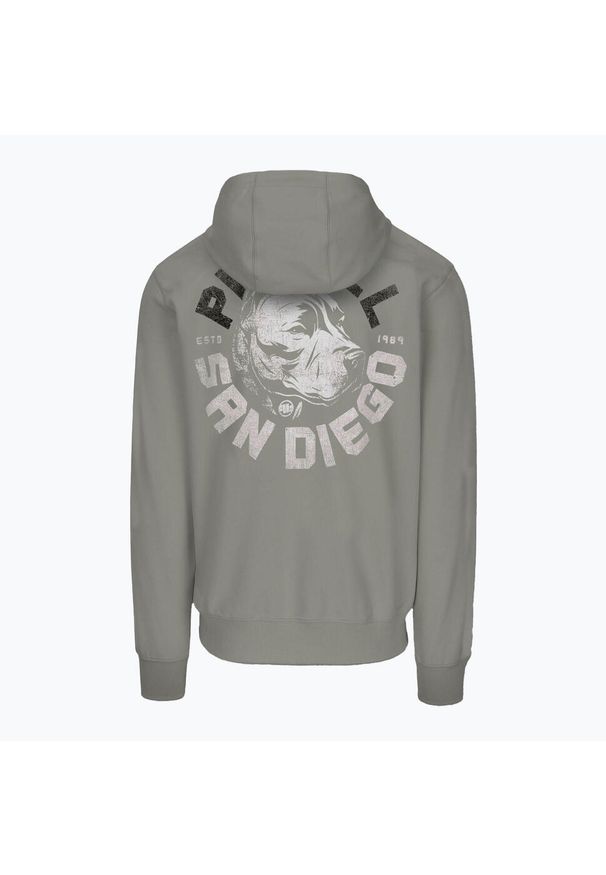 PITBULL - Bluza męska Pitbull Dog Sd Hooded Sweatshirt. Kolor: szary