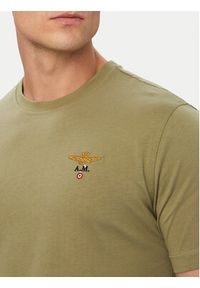 Aeronautica Militare T-Shirt 262TS1580UJ00372 Zielony Regular Fit. Kolor: zielony. Materiał: bawełna #3