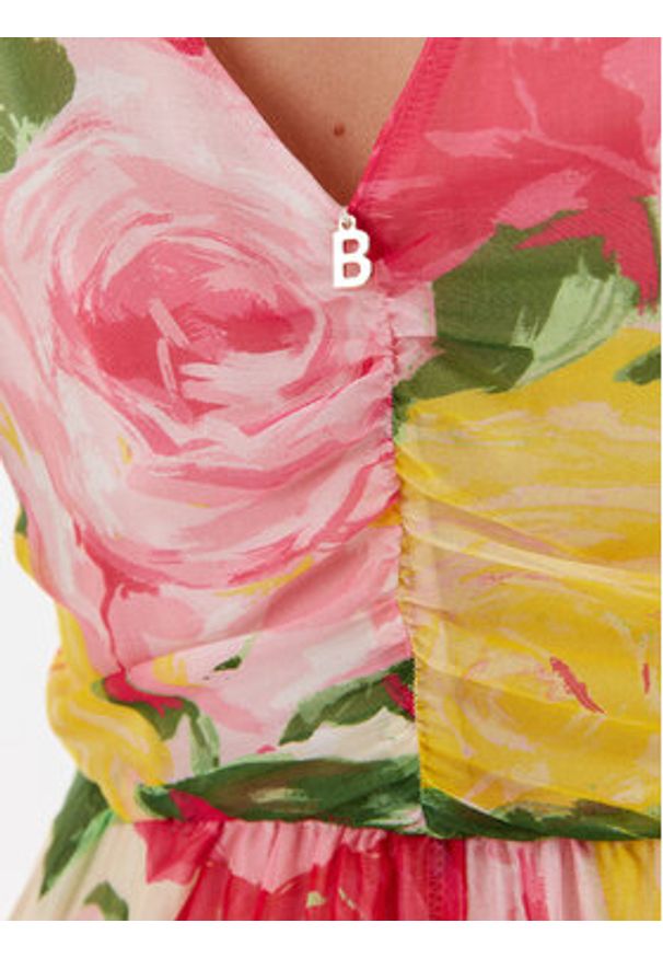 Blugirl Blumarine Sukienka codzienna RA3148-T3079 Kolorowy Regular Fit. Okazja: na co dzień. Materiał: wiskoza. Wzór: kolorowy. Typ sukienki: proste. Styl: casual