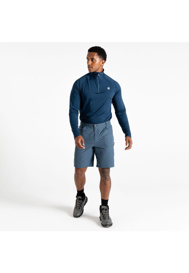 DARE 2B - Męskie dostrojone w skrócie. Kolor: niebieski. Materiał: poliamid, elastan. Sport: kolarstwo, turystyka piesza