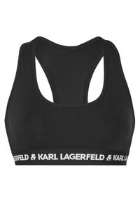 Karl Lagerfeld - KARL LAGERFELD Biustonosz top A1W47007 Czarny. Kolor: czarny. Materiał: lyocell