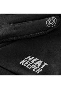 HEAT KEEPER - Męskie rękawice termoaktywne Heat Keeper Techno czarne. Kolor: czarny