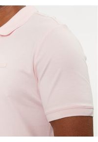 Calvin Klein Polo Smooth K10K111657 Różowy Slim Fit. Typ kołnierza: polo. Kolor: różowy. Materiał: bawełna #2