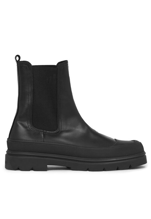 Calvin Klein Sztyblety Chelsea Boot High HM0HM01215 Czarny. Kolor: czarny. Materiał: skóra