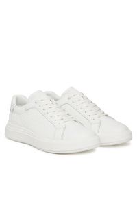 Calvin Klein Sneakersy Chunky Low Top Lace Up Mono HM0HM01970 Biały. Kolor: biały. Materiał: skóra