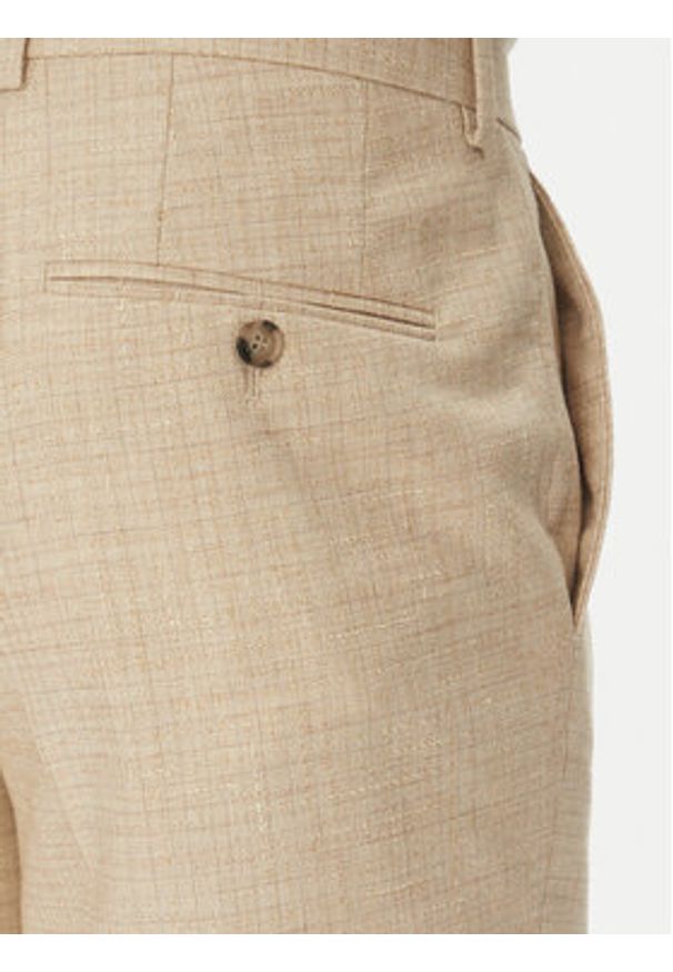 BOSS Garnitur C-Huge-2Pcs-Db-252 50540783 Écru Slim Fit. Materiał: wełna, bawełna