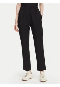 Weekend Max Mara Spodnie materiałowe Elfo 2625786011 Czarny Regular Fit. Kolor: czarny. Materiał: bawełna #1