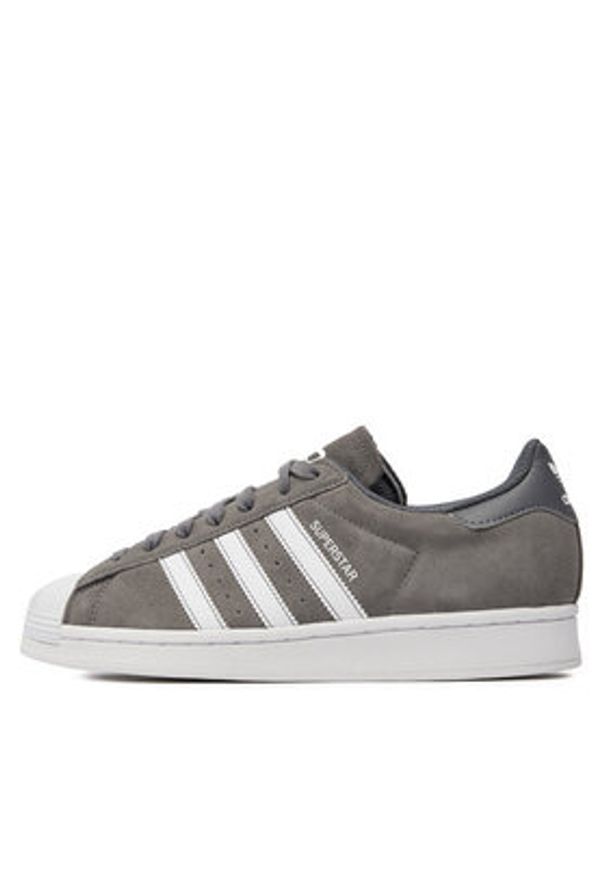 Adidas - adidas Sneakersy Superstar IF3645 Szary. Kolor: szary. Materiał: zamsz, skóra. Model: Adidas Superstar