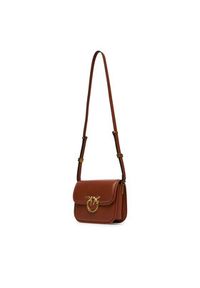 Pinko - PINKO Torba Love Box Bag Fl Mini PE 25 PLTT 104297 A26L Brązowy. Kolor: brązowy. Materiał: skórzane #4