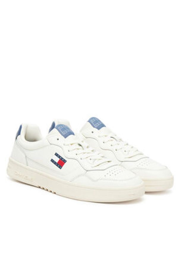 Tommy Jeans Sneakersy (New)Tjm Cupsole Leather Ess EM0EM01443 Biały. Kolor: biały. Materiał: skóra