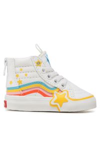 Vans Sneakersy Sk8-Hi Zip Rainbow Star VN000BVNAHP1 Biały. Kolor: biały. Model: Vans SK8 #1