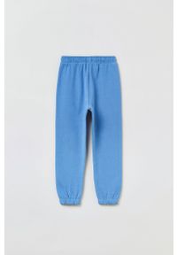 OVS spodnie dresowe dziecięce gładkie. Okazja: na co dzień. Kolor: niebieski. Materiał: dresówka. Wzór: gładki. Styl: casual
