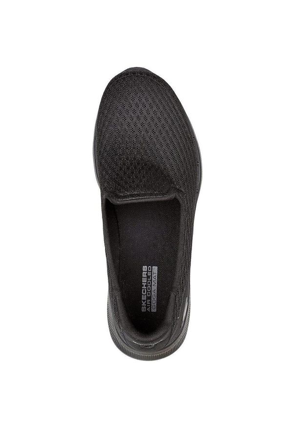 skechers - Adidasy Skechers Go Walk 6 - Big Spla, Kobiety. Kolor: czarny. Materiał: materiał