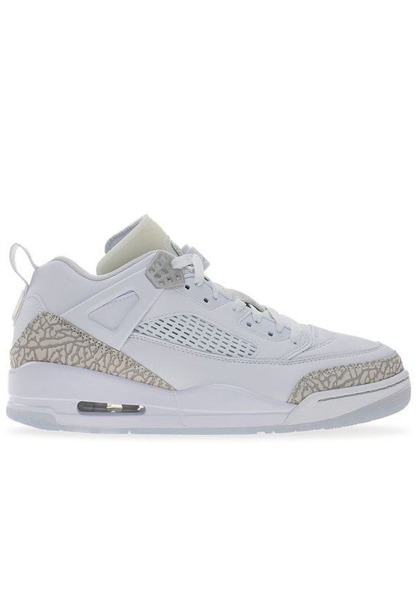 Buty męskie Jordan Spizike Low FQ1759-103 - białe. Kolor: biały. Materiał: tkanina, guma, skóra, syntetyk. Szerokość cholewki: normalna. Sport: koszykówka