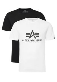 Alpha Industries Komplet t-shirtów Basic 106524 Biały Regular Fit. Kolor: biały. Materiał: bawełna #1