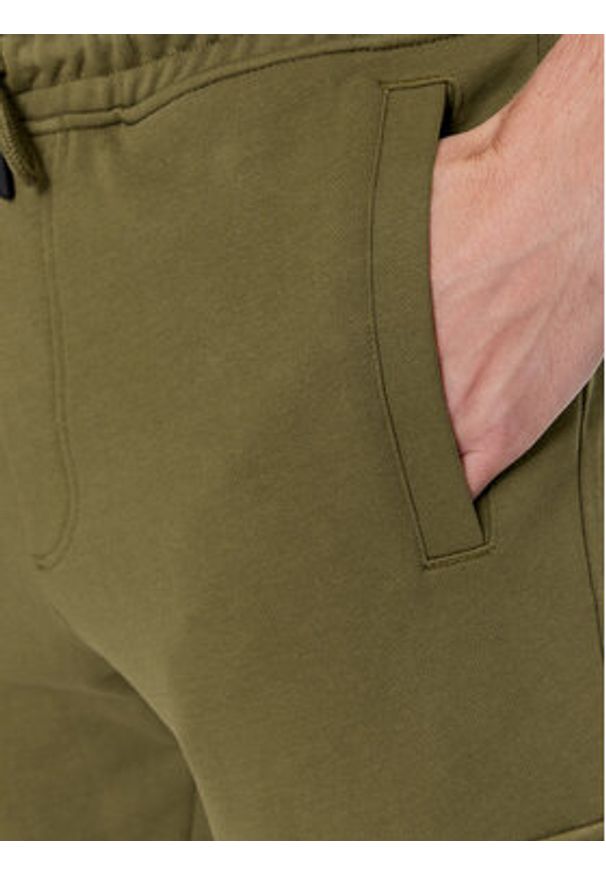 BOSS - Boss Spodnie dresowe Seteam 50507886 Zielony Relaxed Fit. Kolor: zielony. Materiał: bawełna