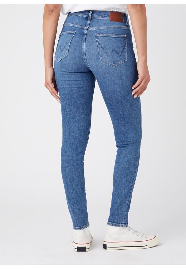 Wrangler - WRANGLER HIGH RISE SKINNY DAMSKIE SPODNIE JEANSOWE JEANSY GROW WILD W27HXN43R 112145961