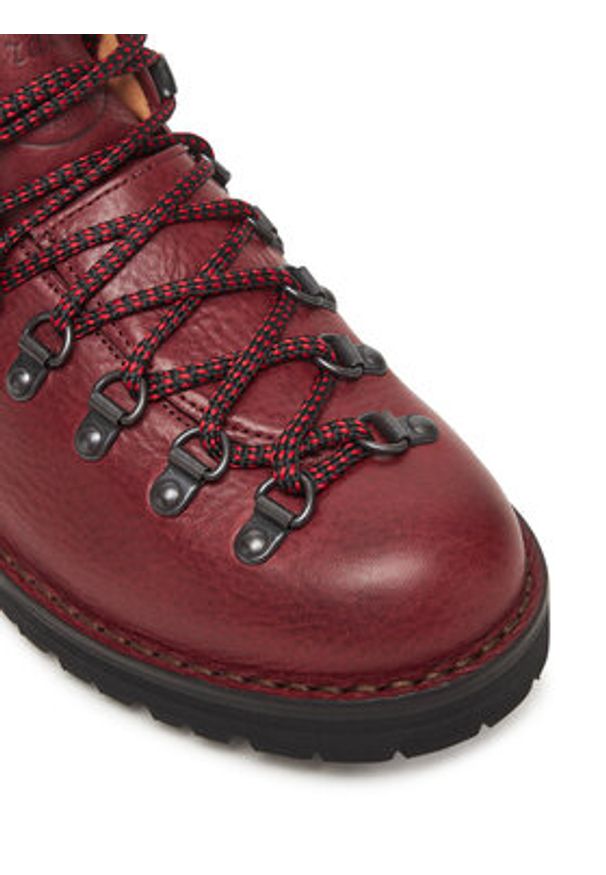 Fracap Trapery Magnifico M120 Bordowy. Kolor: czerwony. Materiał: skóra