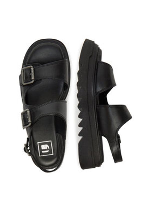G-Star RAW - G-Star Raw Sandały WB-TAMMY-24 Czarny. Kolor: czarny. Materiał: skóra