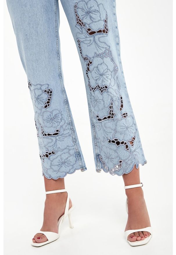 Liu Jo - Jeansy damskie ażurowe LIU JO. Wzór: ażurowy