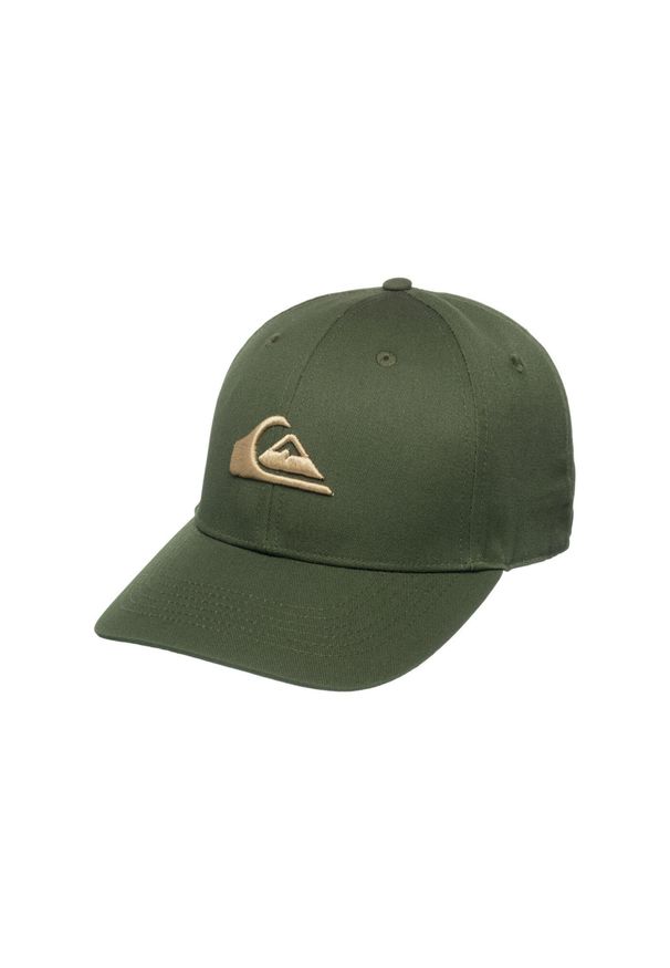Quiksilver - Czapka dla Mężczyzn DECADES Brązowy. Kolor: zielony. Materiał: materiał, poliester, bawełna. Wzór: haft