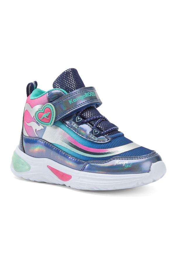 KangaRoos - Buty dziecięce KangaROOS K-SLG Willow Mid EV. Kolor: niebieski. Sport: turystyka piesza