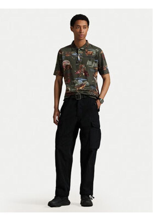 Polo Ralph Lauren Polo 710980789001 Khaki Regular Fit. Typ kołnierza: polo. Kolor: brązowy. Materiał: bawełna
