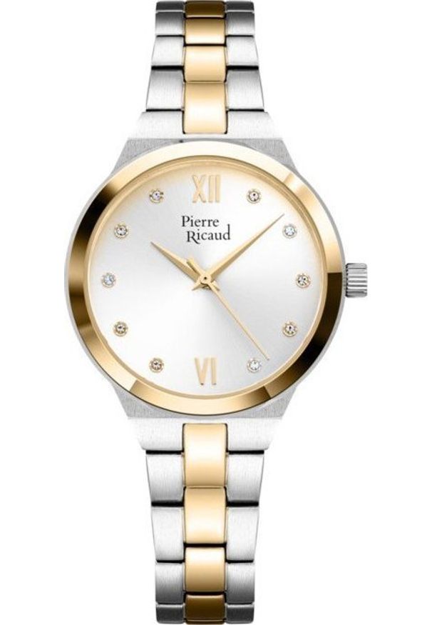 Zegarek damski Pierre Ricaud P22065.2183Q CYRKONIE srebrny. Kolor: srebrny