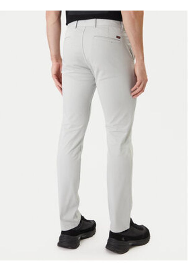BOSS Chinosy 50510933 Szary Slim Fit. Kolor: szary. Materiał: bawełna