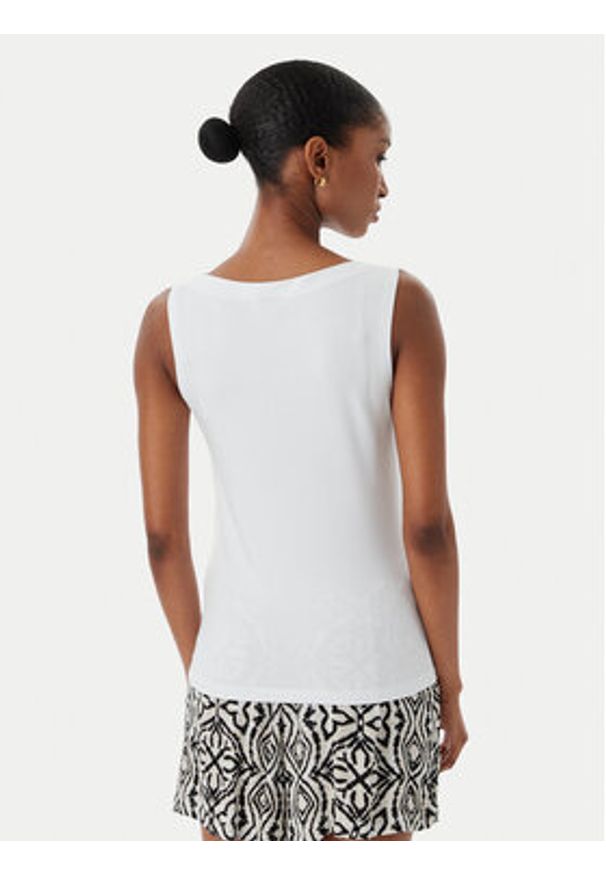 Vero Moda Top Panda 10314416 Biały Slim Fit. Kolor: biały. Materiał: bawełna
