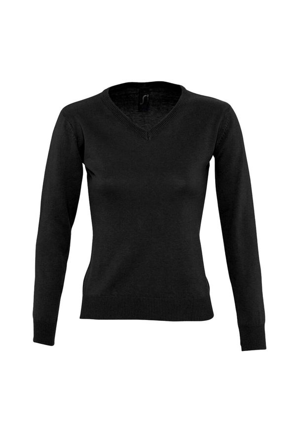 SOL'S - Bluza Damska Galaxy Z Dekoltem V. Kolor: czarny