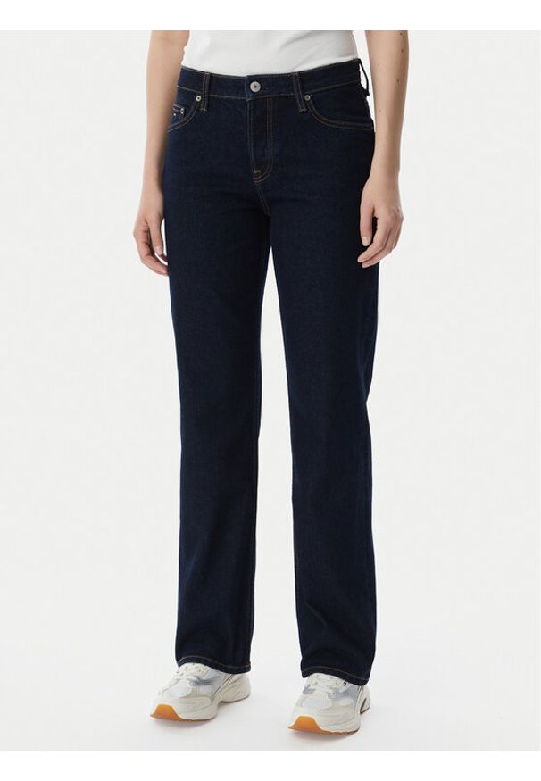 Tommy Jeans Jeansy Sophie DW0DW23584 Granatowy Straight Fit. Kolor: niebieski
