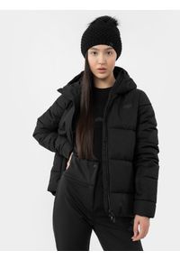 4f - Kurtka narciarska membrana 5 000 damska. Kolor: czarny. Materiał: dzianina, materiał, syntetyk. Sezon: zima. Sport: narciarstwo #2