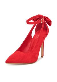 DeeZee Szpilki AB-8868 Czerwony. Kolor: czerwony. Materiał: materiał. Obcas: na szpilce #2