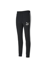 Puma - Spodnie Do Joggingu Męskie Iconic. Kolor: czarny. Materiał: dresówka. Sport: bieganie #1