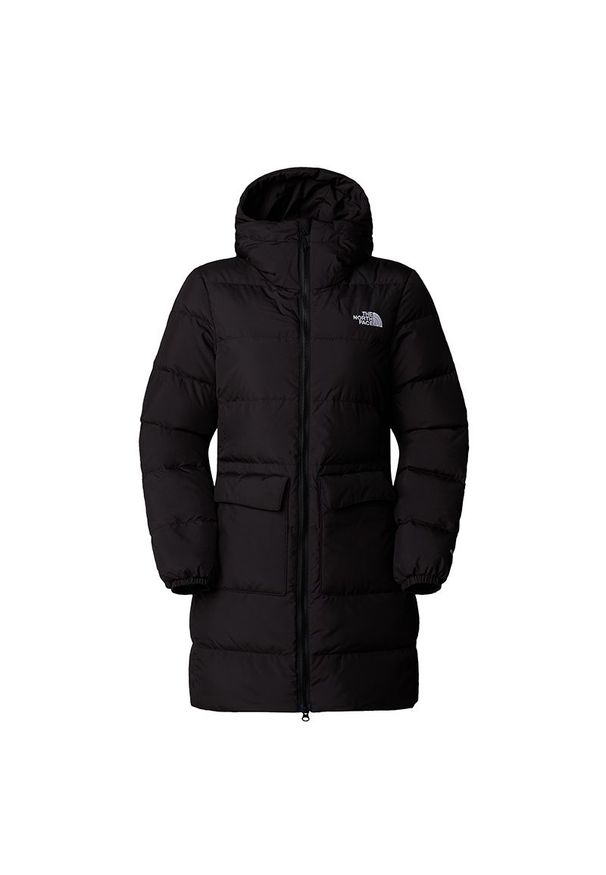 Kurtka The North Face Gotham 0A84IX4H01 - czarna. Okazja: na co dzień. Kolor: czarny. Materiał: materiał, poliester, puch. Sezon: zima. Styl: casual. Sport: wspinaczka