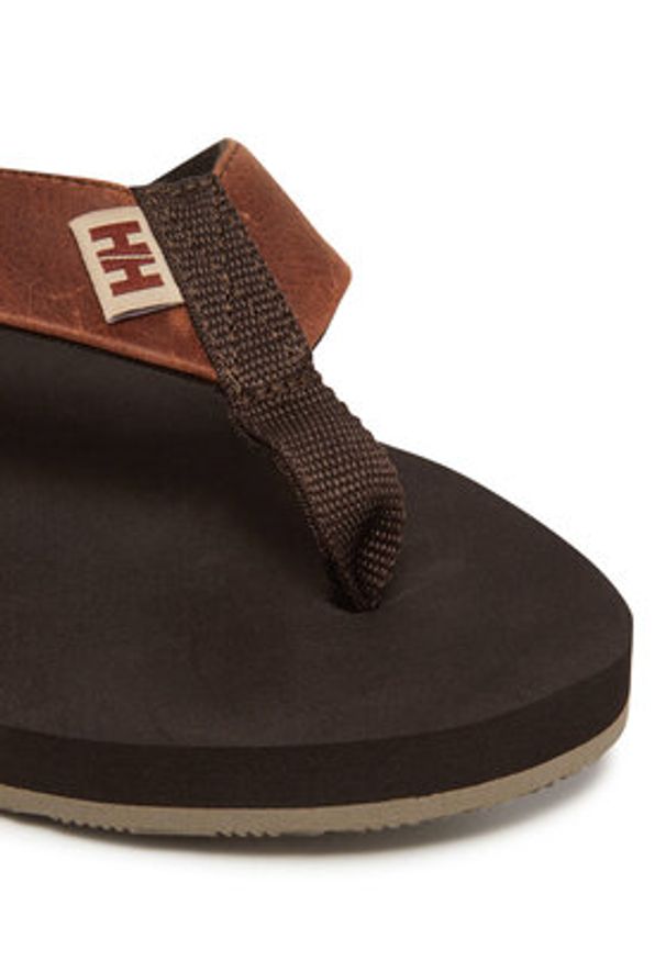 Helly Hansen Japonki 11955_713 Brązowy. Kolor: brązowy. Materiał: skóra