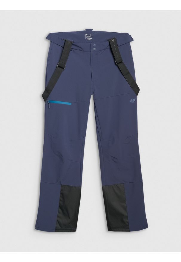 4f - 4F Spodnie narciarskie softshellowe membrana 10000 męskie - granatowe 3XL. Kolor: niebieski. Materiał: softshell, materiał. Sezon: zima. Sport: narciarstwo