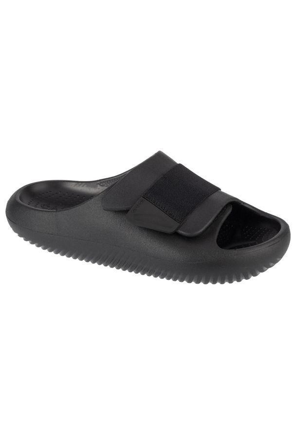 Klapki unisex Crocs 209413001. Kolor: czarny. Materiał: syntetyk, materiał. Styl: sportowy