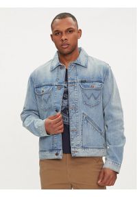 Wrangler Kurtka jeansowa 112350475 Niebieski Regular Fit. Kolor: niebieski. Materiał: bawełna #1