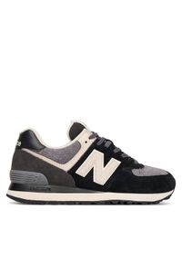 New Balance Sneakersy U574SBK W Czarny. Kolor: czarny. Materiał: zamsz, skóra. Model: New Balance 574 #1