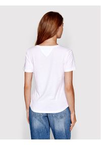 Tommy Jeans T-Shirt DW0DW14617 Biały Slim Fit. Kolor: biały. Materiał: bawełna #3