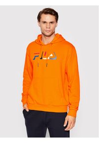 Fila Bluza Burzaco FAM0040 Pomarańczowy Regular Fit. Kolor: pomarańczowy. Materiał: bawełna